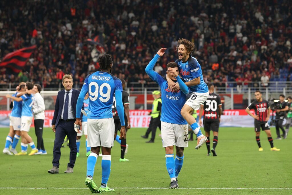 Il Napoli a San Siro contro il Milan 1