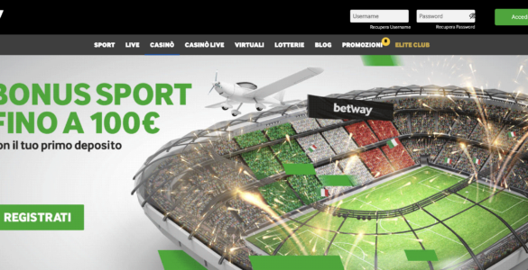 betway bonus benvenuto