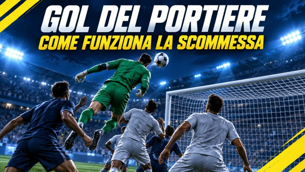 Gol del portiere: significato della scommessa