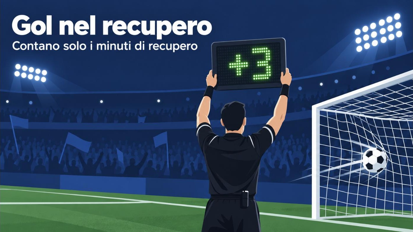 Gol nel recupero: contano solo i gol segnati nei minuti di recupero