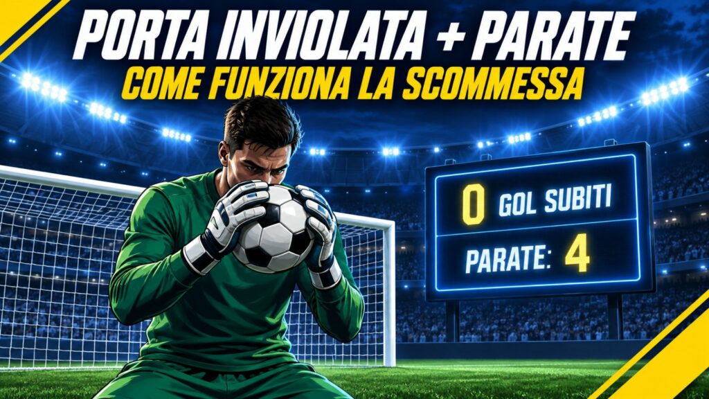 Portiere non subisce gol ed effettua almeno Y parate: come funziona