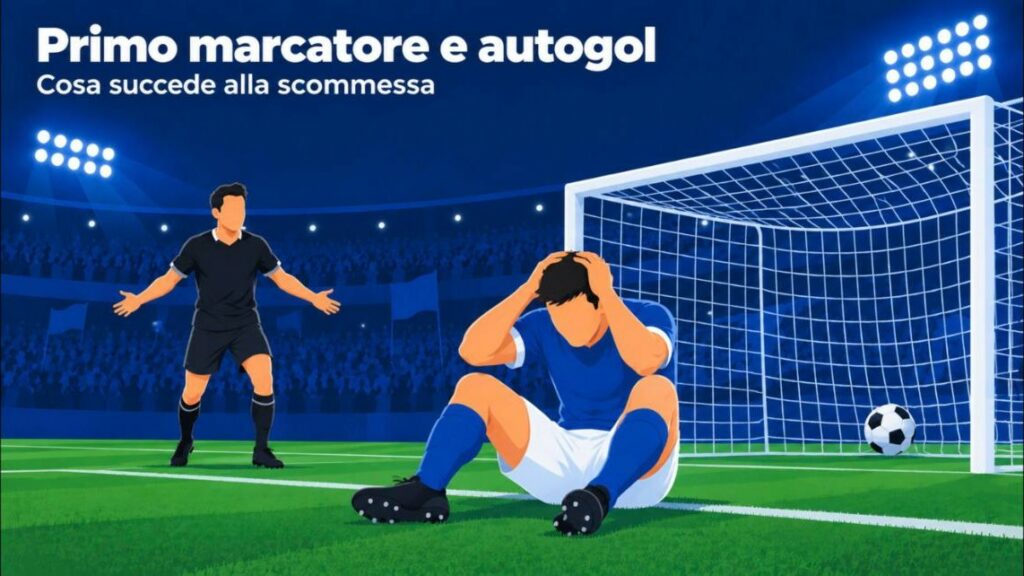 Primo marcatore e autogol: cosa succede alla scommessa