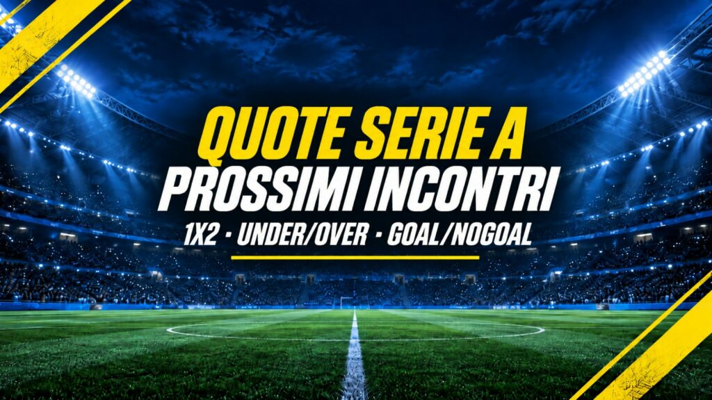 Quote Serie A dei prossimi incontri